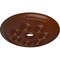 Ekena Millwork Spiral Ceiling Medallion (Canopies up to 4"), 25 1/4"OD x 4"ID x 2"P, Burnished Mahogany Crackle CM25SPBMC - alternate 2